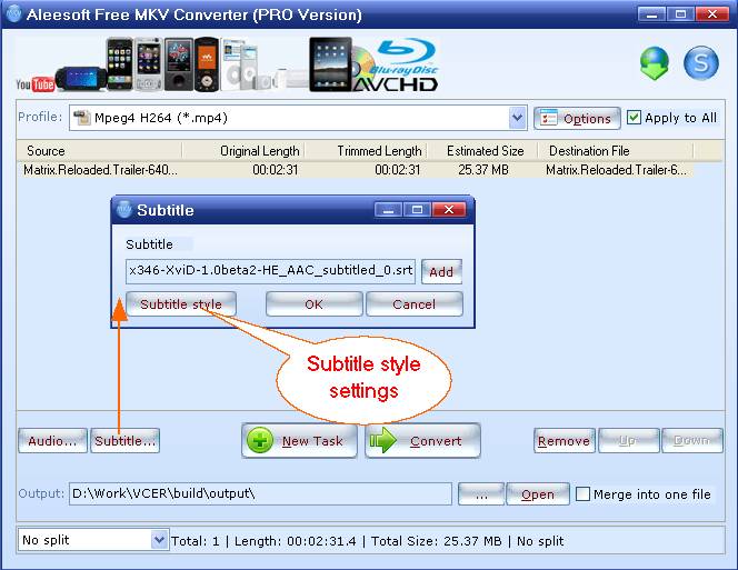 Easy to read fax spot MKV to MP4, How to convert mkv to mp4 with subtitles for free